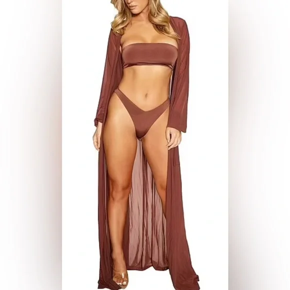 NWT Naked Wardrobe Lux Cover Up - Picture 2 of 2